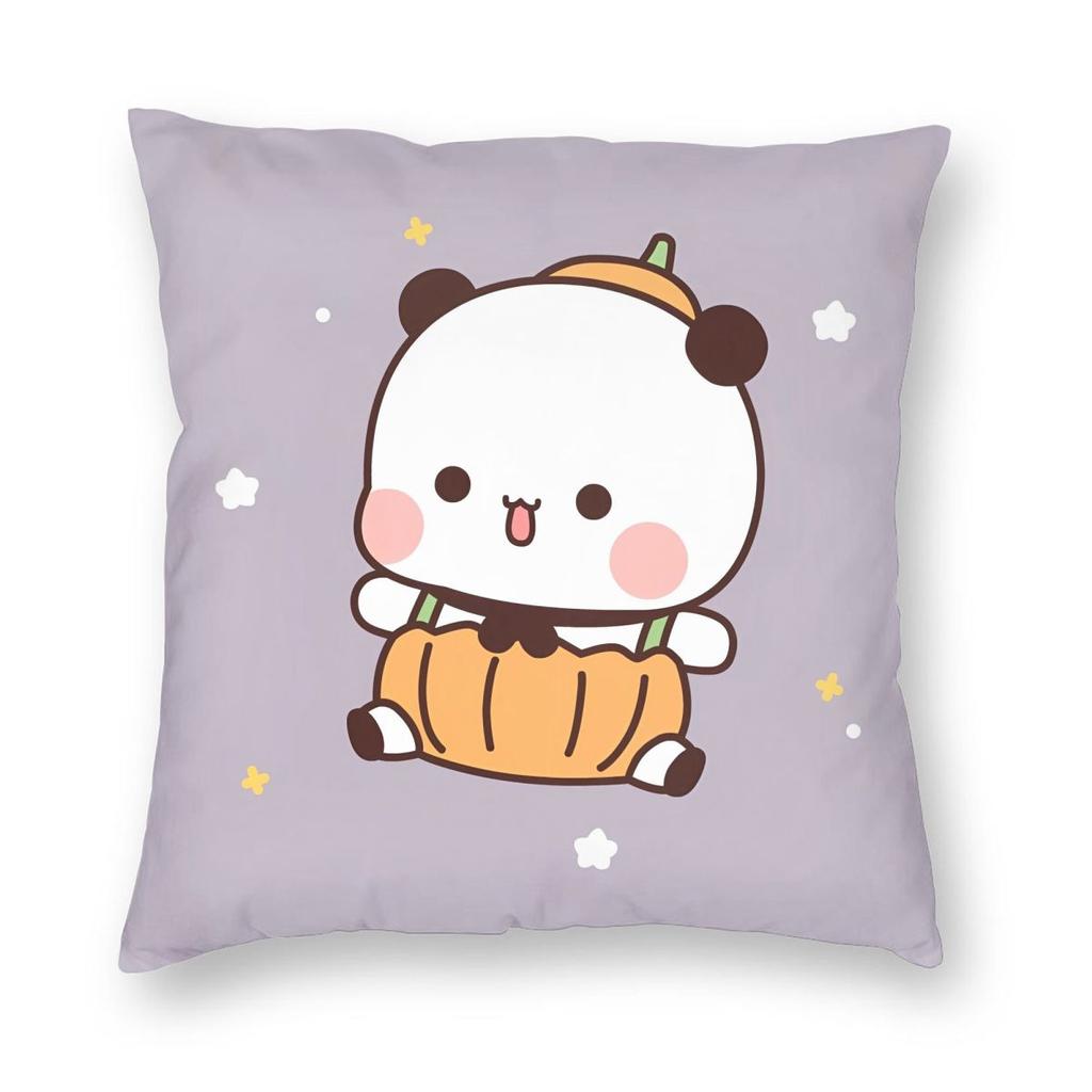 Kawaii Cute BuBu Panda Dudu Pillowcase Soft Polyester Cushion Cover Decoration Throw Pillow Case Cover Home Square Xcm