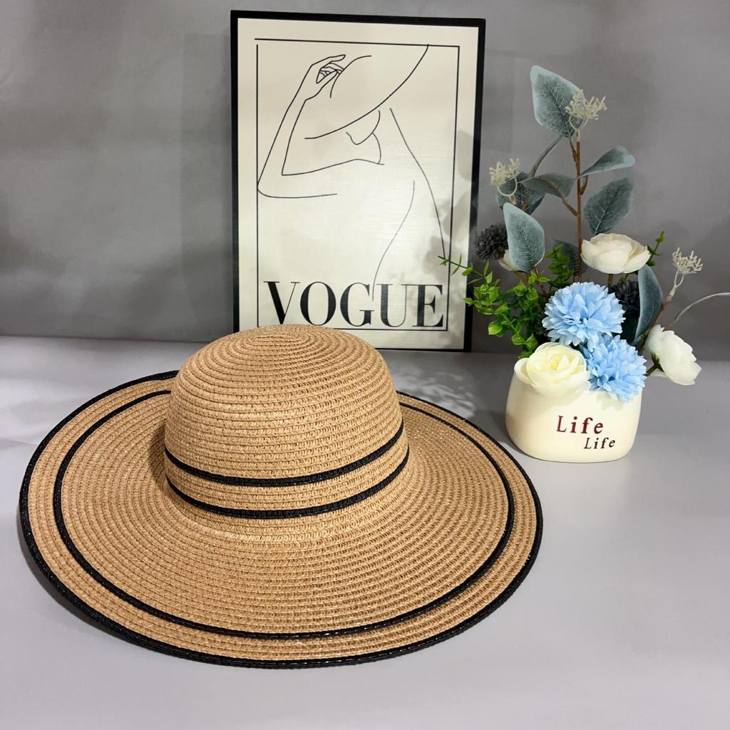 2024 Straw Hat & Handbag Set - Outdoor Travel, Sun Protection, Versatile High-End Fashion with Large Brim.