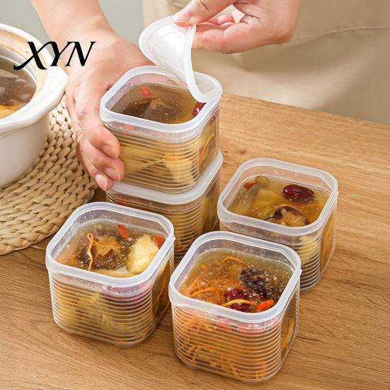 Freezer Soup Containers Packaging Box, with Sealed Lids, Food-Grade PP And Microwave Safe Container Containers, Leak-Proof Stackable Storage
