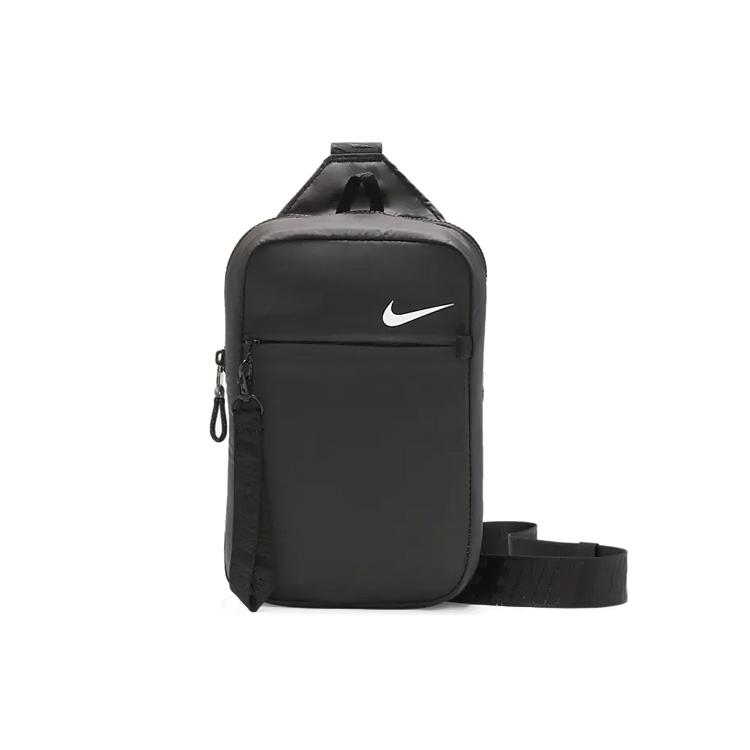 Nike Fabric One Shoulder Crossbody Sling Bag Unisex Black Iron Gray (Unisex) Sling Bags CV1060 011