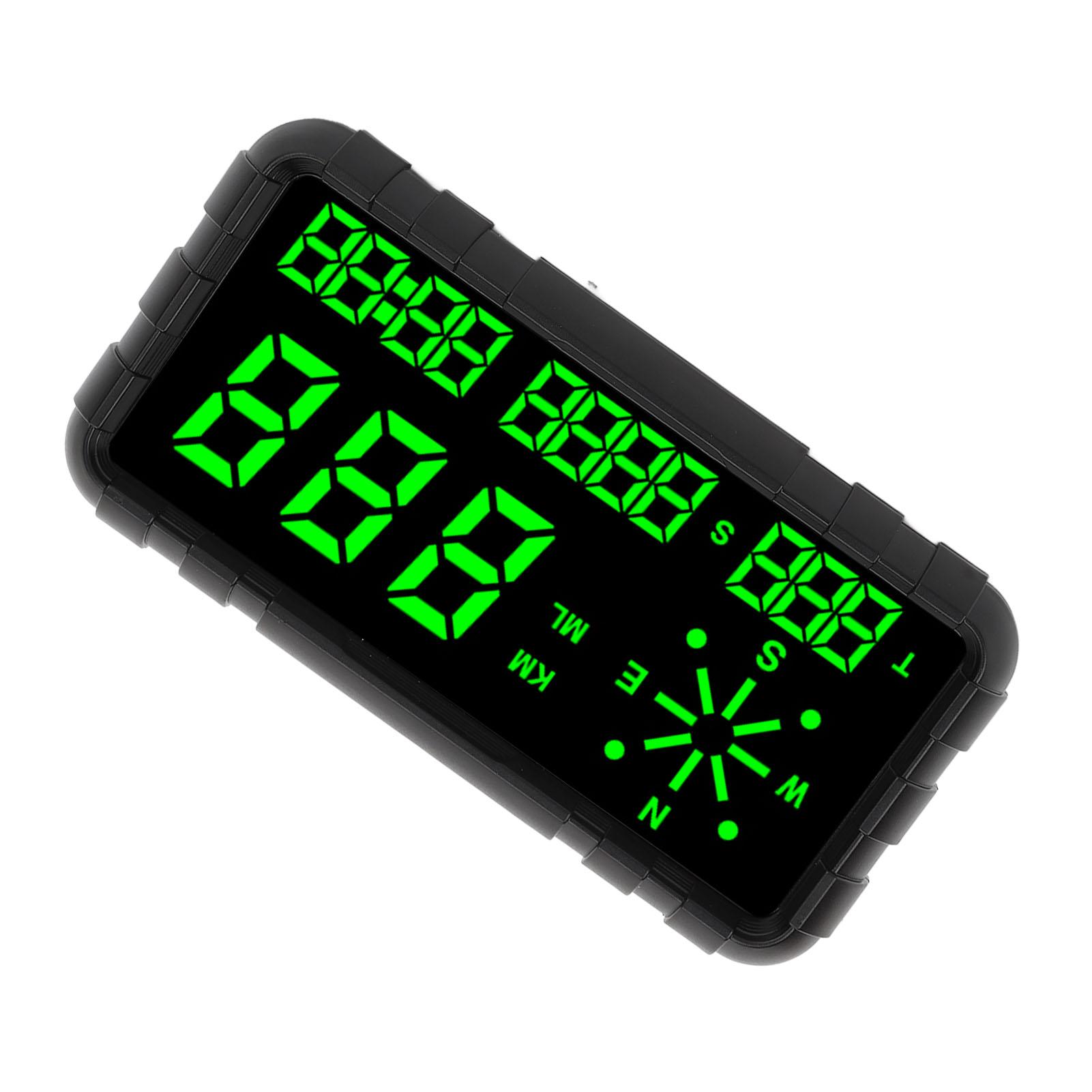 

Автомобильный дисплей HUD цифровой спидометр GPS компас сигнализация усталости вождения универсальный для автомобиля грузовика