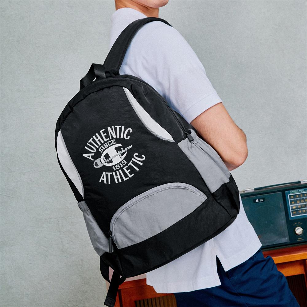 Champion SS24 Energy Pack Design Logo Lightweight Large Capacity Retro Style Casual Fabric Backpack Unisex Backpack U4CACPU02