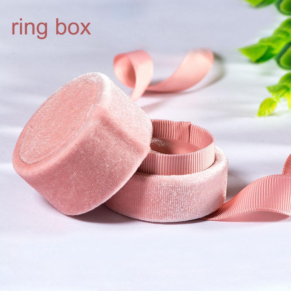 Bowknot Wedding Engagement Ring Jewelry Display Displays Box Fashion Accessories Jewelry Box