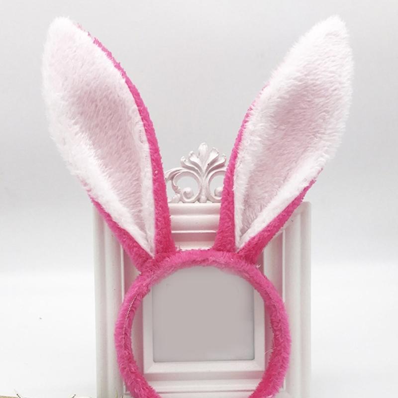 Serre-tête Oreilles de Lapin Cosplay Serre-tête Oreilles d'Animal Serre-tête Pelucheux Accessoires de Costume Thème Fille Fête Headwear