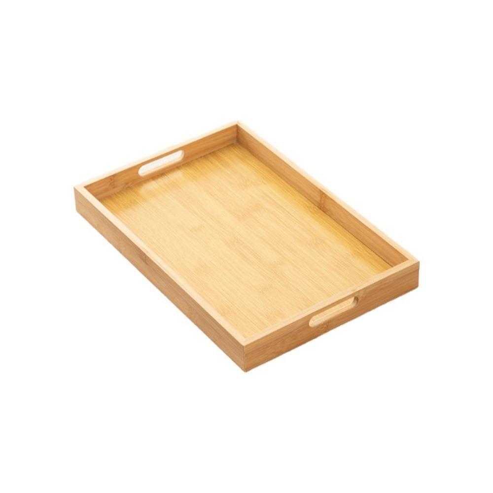 Rectangle Bamboo Tray Stylish Design Food Tray Multi-Purpose Fruit Tray  Kitchen Use