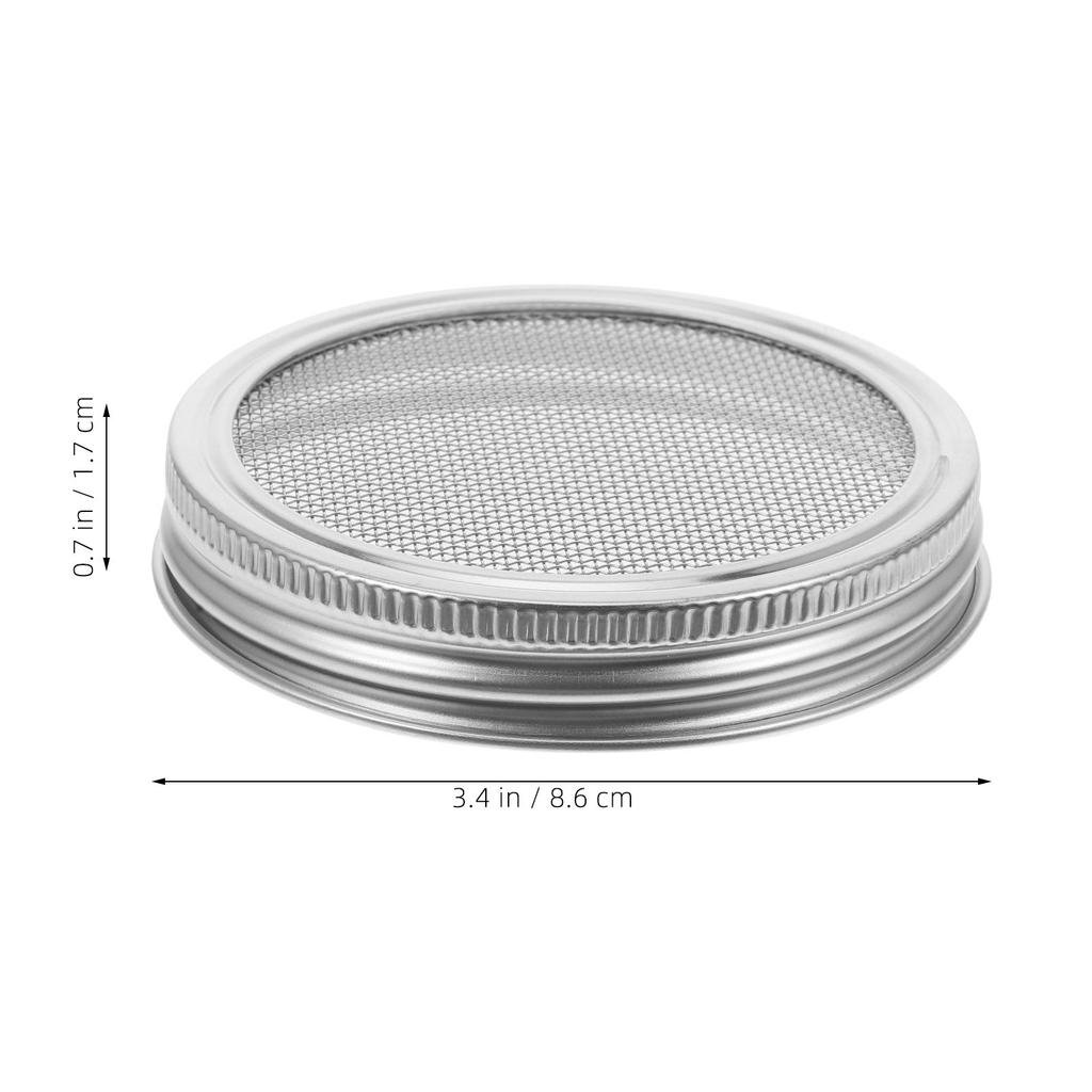 9Pcs 86Mm Stainless Steel Sprouting Lids for Wide Mouth Mason Jars Broccoli Lentil Bean Alfalfa Sprouts At Home