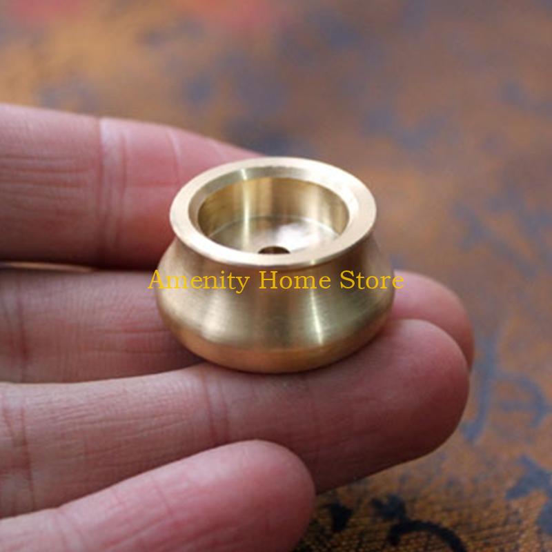 F26C Incense Burner, Copper Incense Burner Holder Gourd Incense Burner for Joss Stick, Tower Incense, Incense Coil