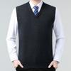 Gilet a V in Lana da Uomo - Caldo Gilet a Maglia per Papà