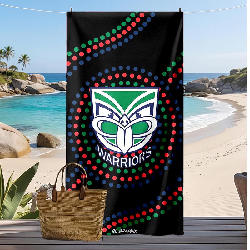 Asciugamano da Spiaggia Wigan Warriors Stampa Morbido Portatile Asciugatura Rapida?Asciugamano Asciutto Per Piscina Vacanza Estiva Sport all'Aperto