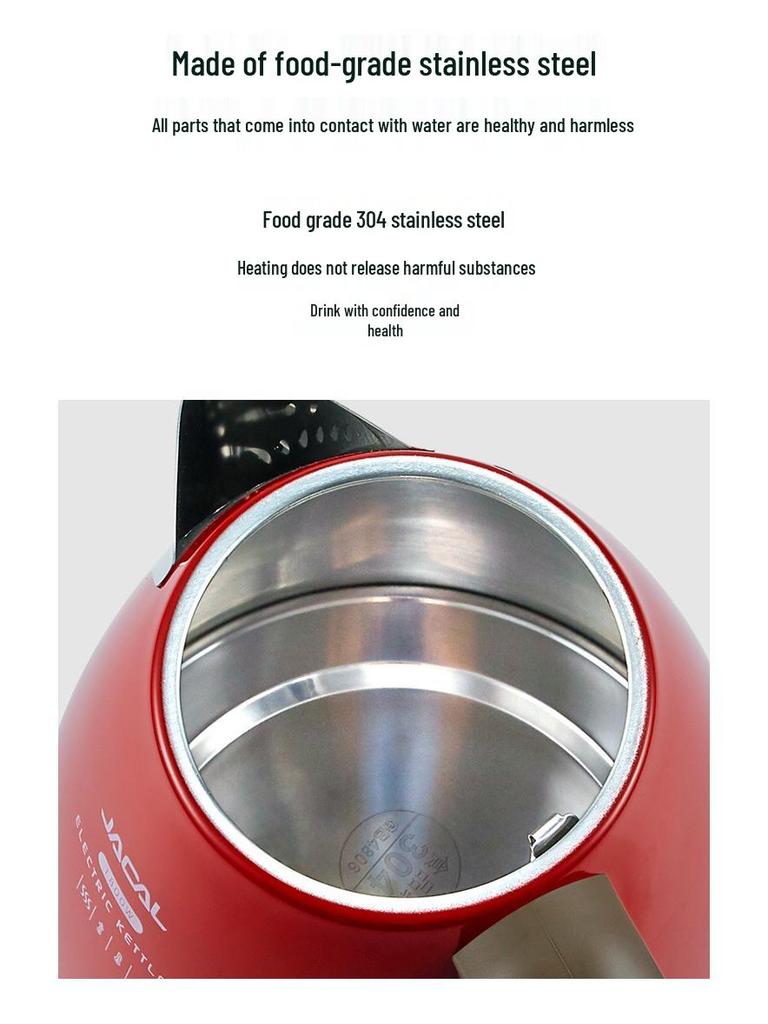 Jigao GL-E11A Retro Electric Kettle, 304 Stainless Steel Household Kettle