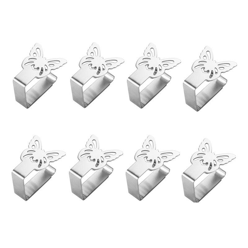 

AEE4-Table Cloth Clip Stainless Steel Outdoor Tablecloth Clip Clamp For Fixing Thick And Thin Tablecloth серебряный