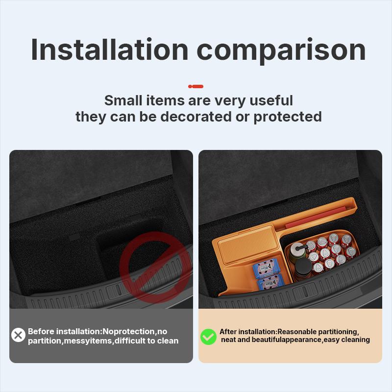 For Xiaomi Yu7 2025 2026 Trunk Storage Box Tail Box Leveling Organizer Interior Modification Special-Fit Interior Accessories