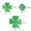 3D Metal Four Leaf Clover Emblem Badge Car Body Trunk Logo Sticker Decoration Decals For Sportiva 159 147 156 Giulietta Mito 166