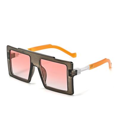 New High Quality Retro Gradient Square Women Sunglasses  Luxury Brand Thick Frame Design Men Casual Versatile Glasses Uv400