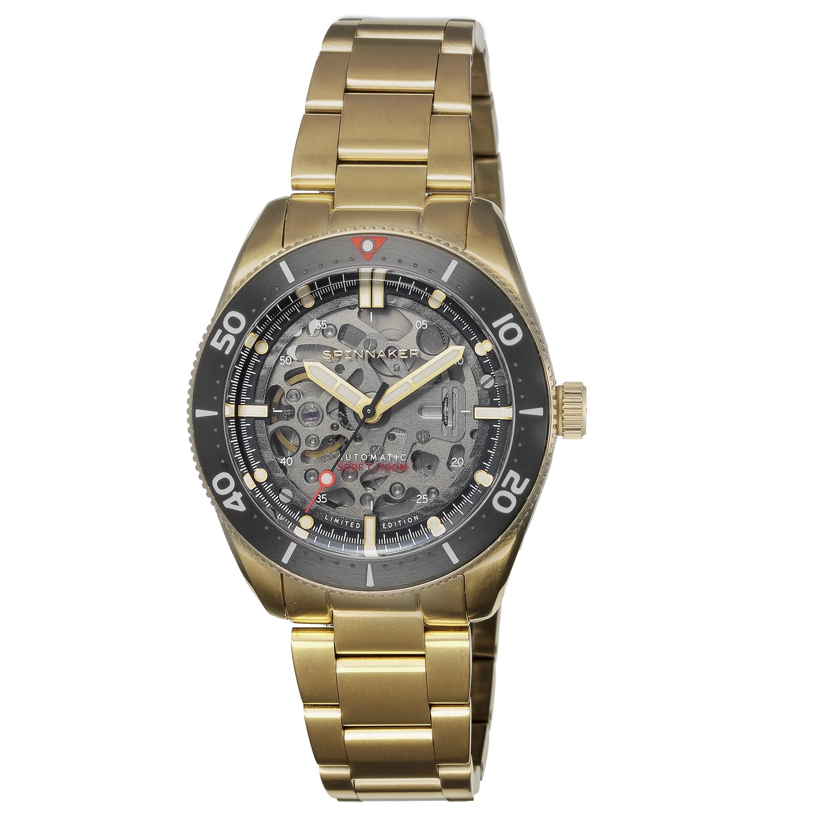 

Watch CROFT Limited Edition Skeleton Dial Stainless Steel Sapphire Glass Automatic Winding 15 ATM Water Resistant 40mm Watch Gold [Spinnicar] золотий