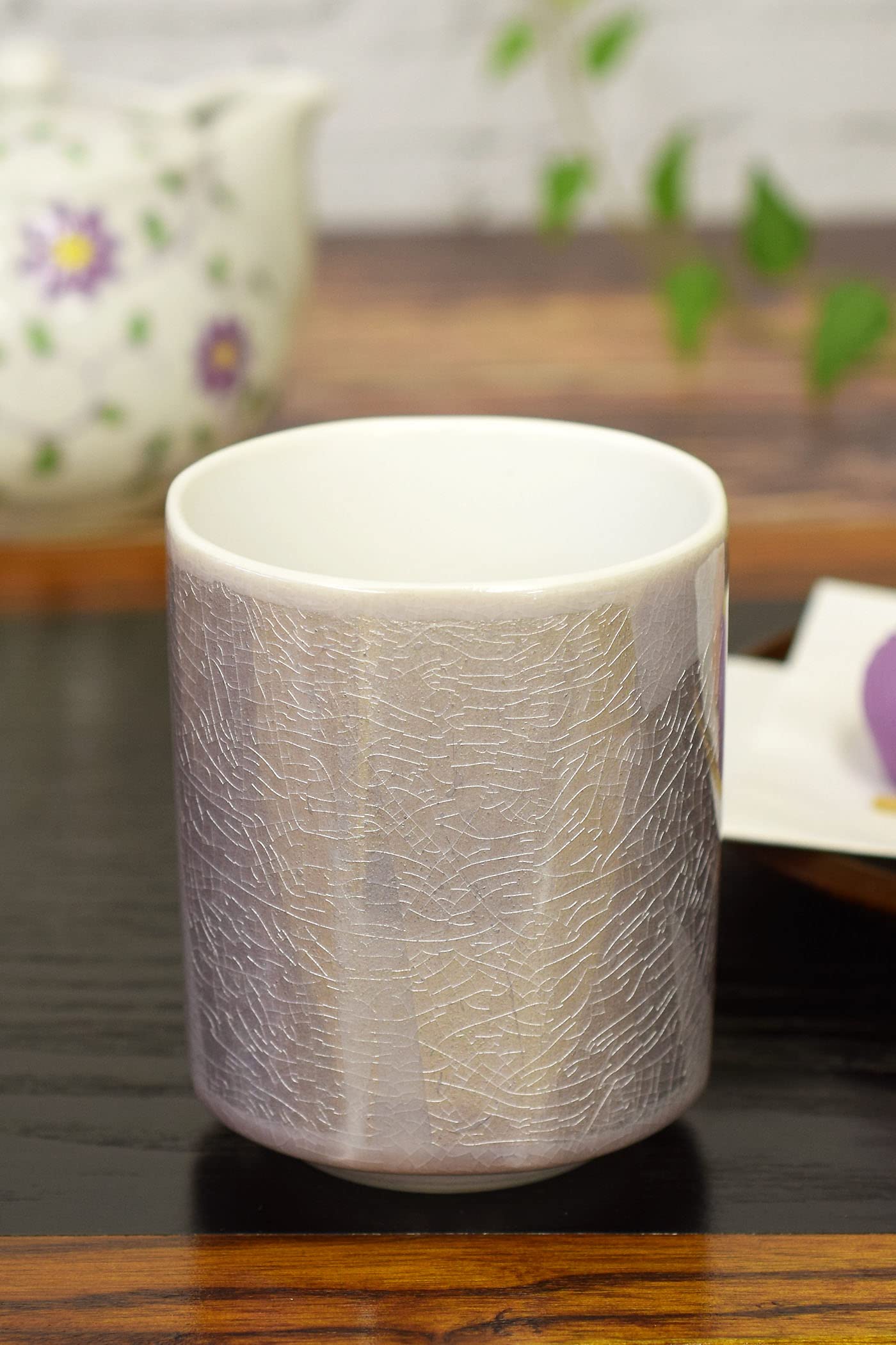 

Стильная фиолетовая чайная чашка Кутани из Ваза но Прекрасный подарок для и 88-го серебряного Кура. дни рождения, 60-летие, 70-летие, 77-летие, 80-летие, дни рождения. фиолетовый