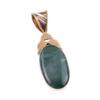 Natural Bloodstone 925 Solid Sterling Silver Jewelry TwoTone Pendant 1.75" L4p69