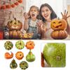 Pack Of 8 Artificial Pumpkins / Realistic Fall Decorations For Thanksgiving And Halloween / Small Plastic Pumpkins For Home And Garden Decoration