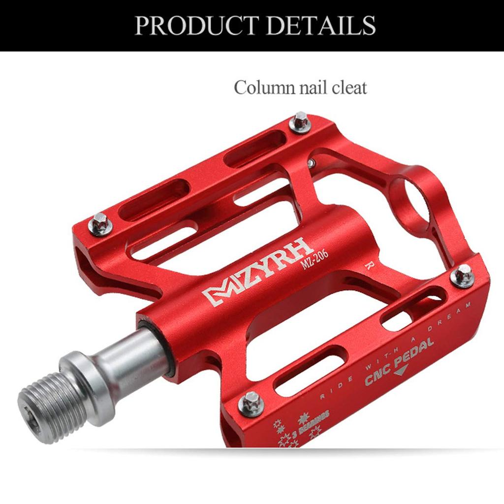 ThinkTop Bicycle Aluminum High for Road and Mountain Bikes 3-Bearing Pedals, Ultra-Lightweight, Alloy, Lubricated, 9/16" Axle, Strength, Bikes, MTBs,