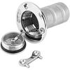 1.5" 316 Stainless Steel Boat Deck Gas Fill / Filler Tank Key Cap with Key