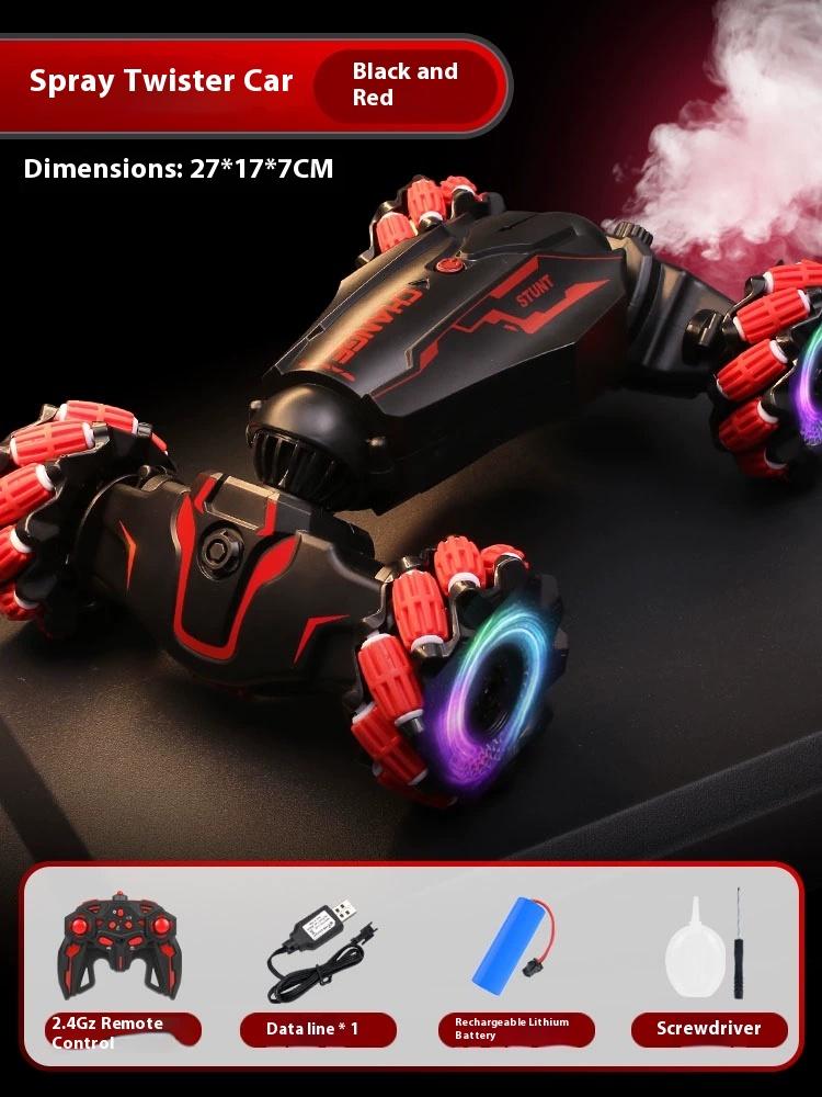 Special Effects Twist Deformation Remote Control Car Gesture Induction Four-Wheel Drive Drift Charging Dynamic Spray Racing Car