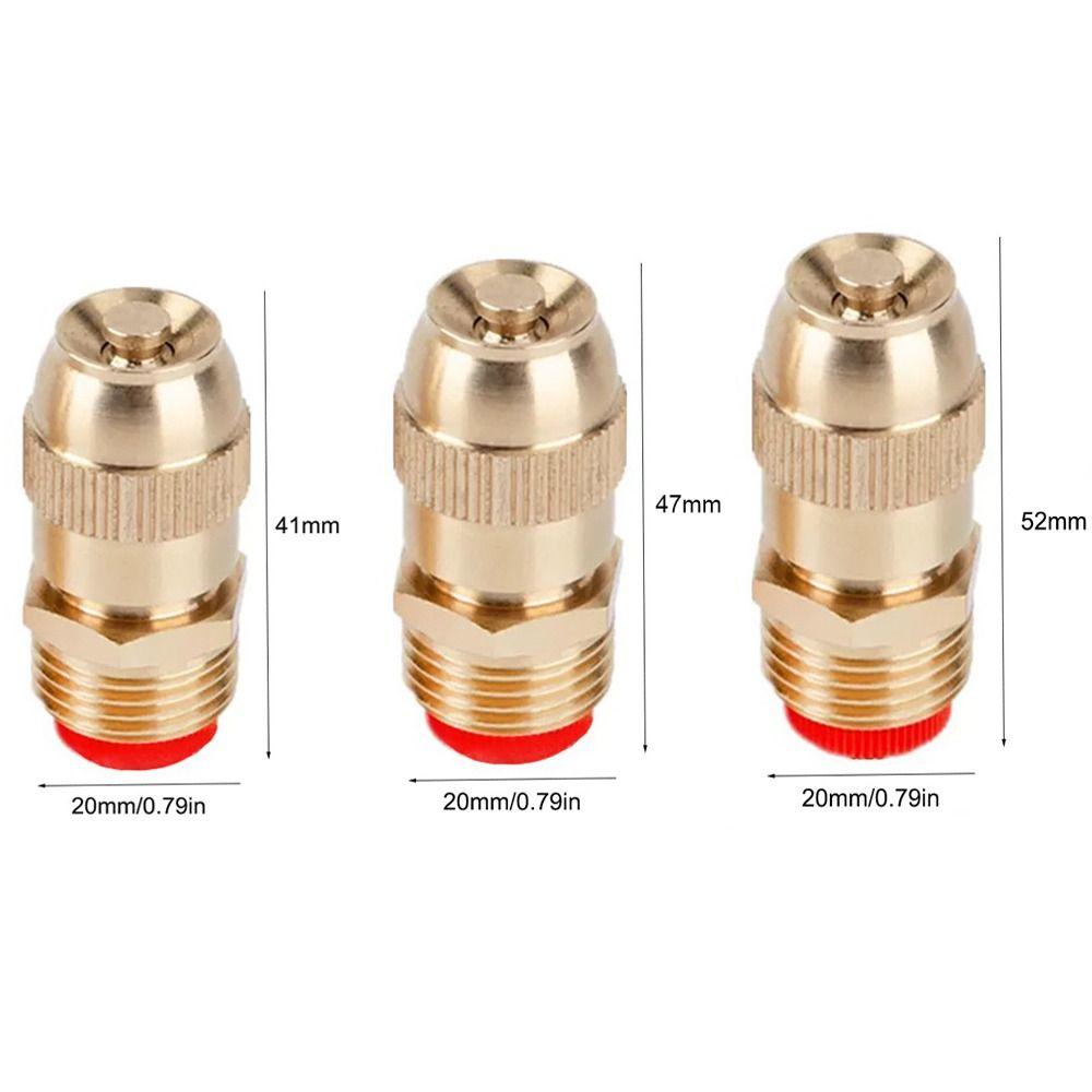 New Adjustable Atomizing Sprinkler Nozzle Brass G1/2 Misting Nozzle Garden Irrigation Garden Watering