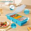 Large Silicone Ice Cube Mold with Lid Food Storage Container for Freezer Baking Multipurpose Giant Tray for Kitchen Organization