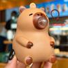 Capybara Doll Pinch Pendant Toys Squeeze Spit Bubble Decompression Toy Children's Schoolbag Doll Pendant Decoration Party Gift