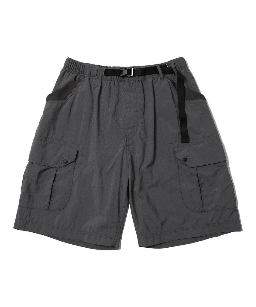 HUMOROUS ACCOUNT Field Cargo Shorts / Charcoal Grid