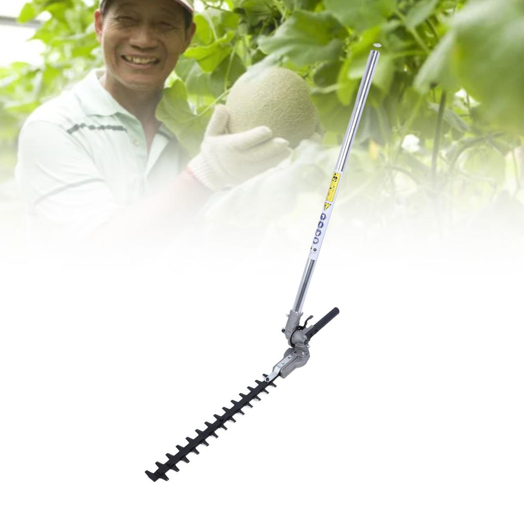 Hedge Trimmer Head High Efficiency Multifunctional   Hedge Trimmer Attachment with Extension Pole for Mowing Grass