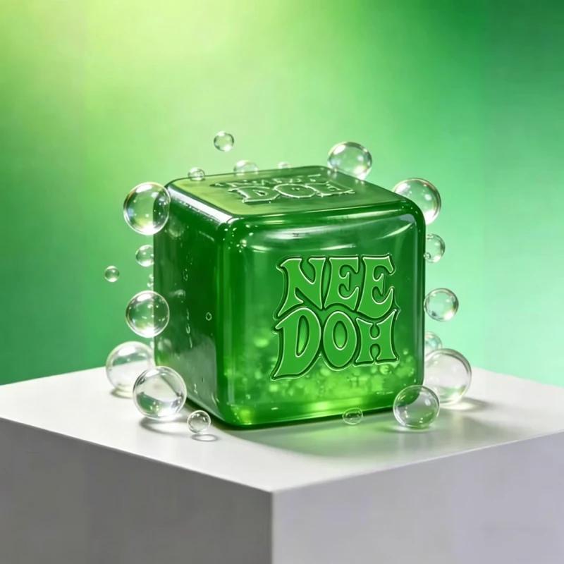 Schylling Needoh Nice Cube Giocattolo Sensoriale Antistress Puzzle da Schiacciare Blocco per Scaricare la Tensione Souvenir per Bambini Giocattolo Educativo