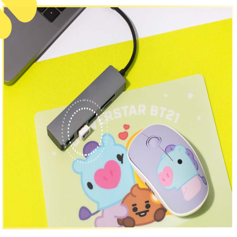 BTS BT21 Official BABY Ver Wireless Silent Mouse Authentic Goods K-POP