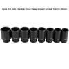 8pcs 3 4 Inch Durable Drive Deep Impact Socket Set 24‑38mm