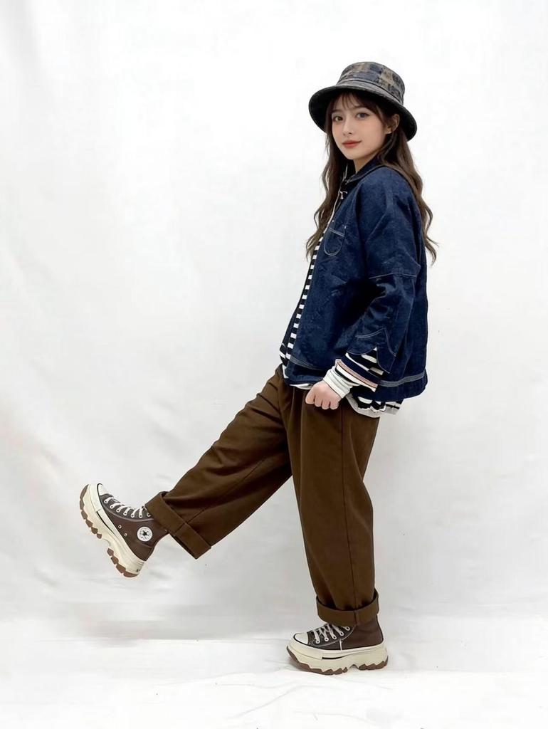 Unisex 45R Short Collar Bolero Denim Jacket