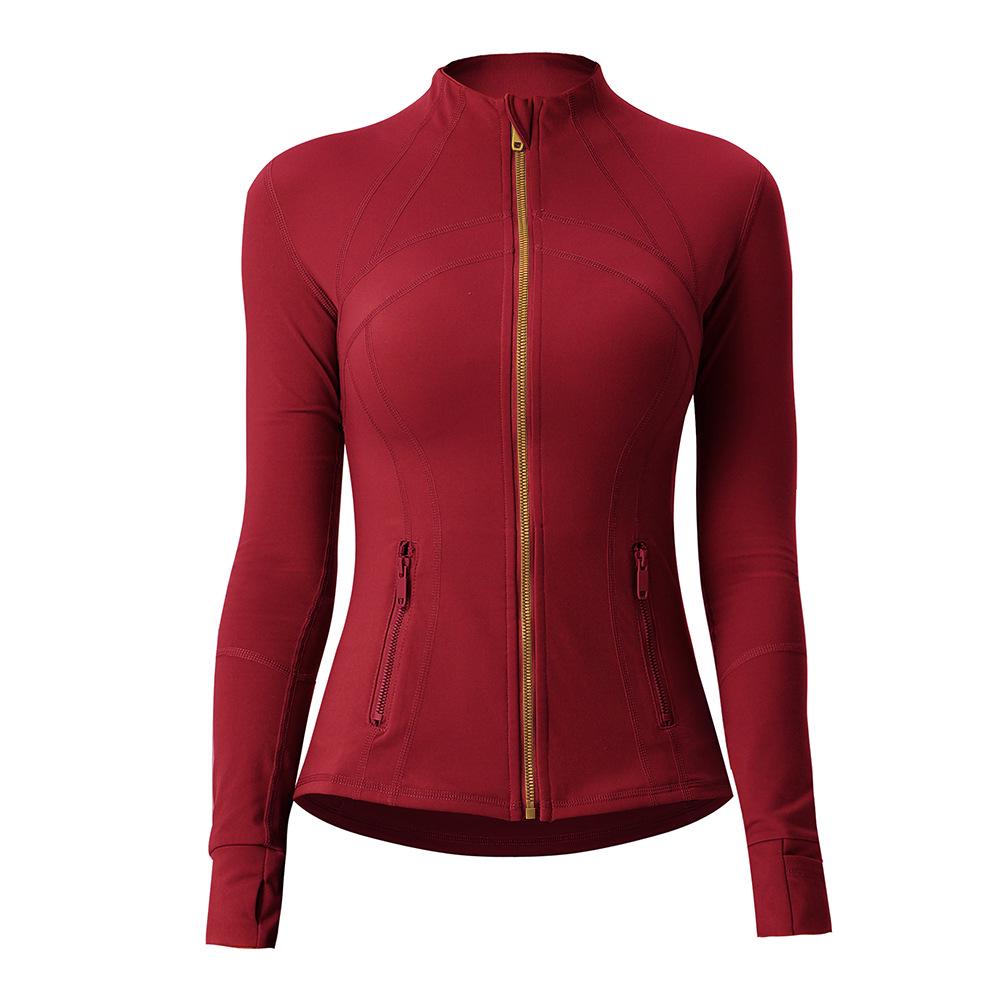 Women's Slim-Fit Double-Sided Brushed Yoga Jacket