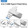 EAGET USB 3. 2 Type C To USB Flash Drive Pen Drive  2 In 1 USB 3.2 Memory Stick Flash Disk Type-C Pendrive