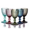 Shangqi European Embossed Colored Wine Glasses