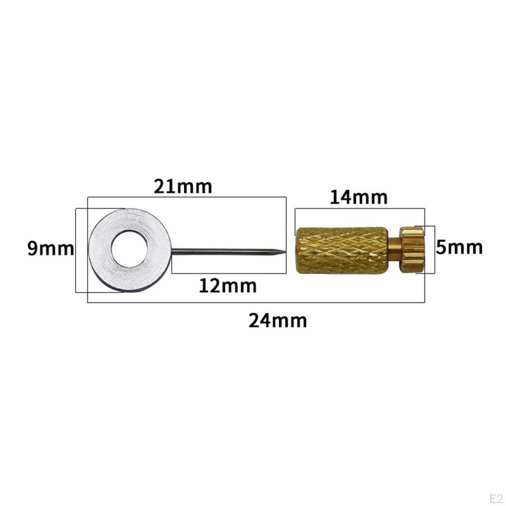 6 Pieces DIY Leather Craft Sewing Position Located Pin, Hand Positioning
