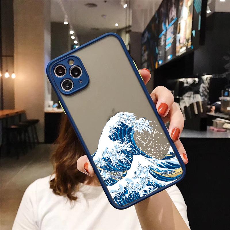 Magic surfing for iphone X XS MAX XR Big Wave of kanagawa Cover Anti-fall case For iPhone 15 13 12 11 14 pro MAX 7 8 Plus SE2