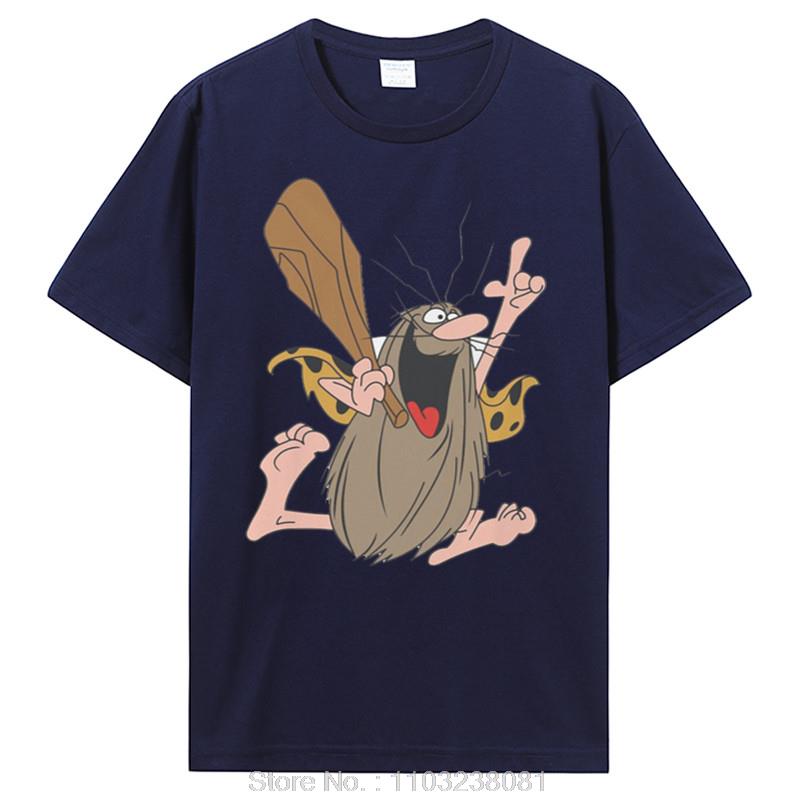 Hanna Barbera Graphic TShirt Captain CaveUnisex Cavey 1980s Cartoon Printing Tops Leisure T Shirt Unisex Cotton Tee Special Gift