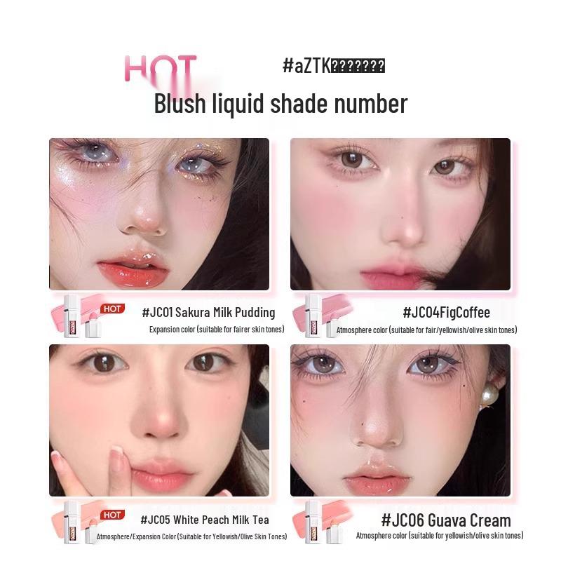 AZTK Velvet Matte Nude Liquid Blush & Highlighter for Contour and Complexion Enhancement.