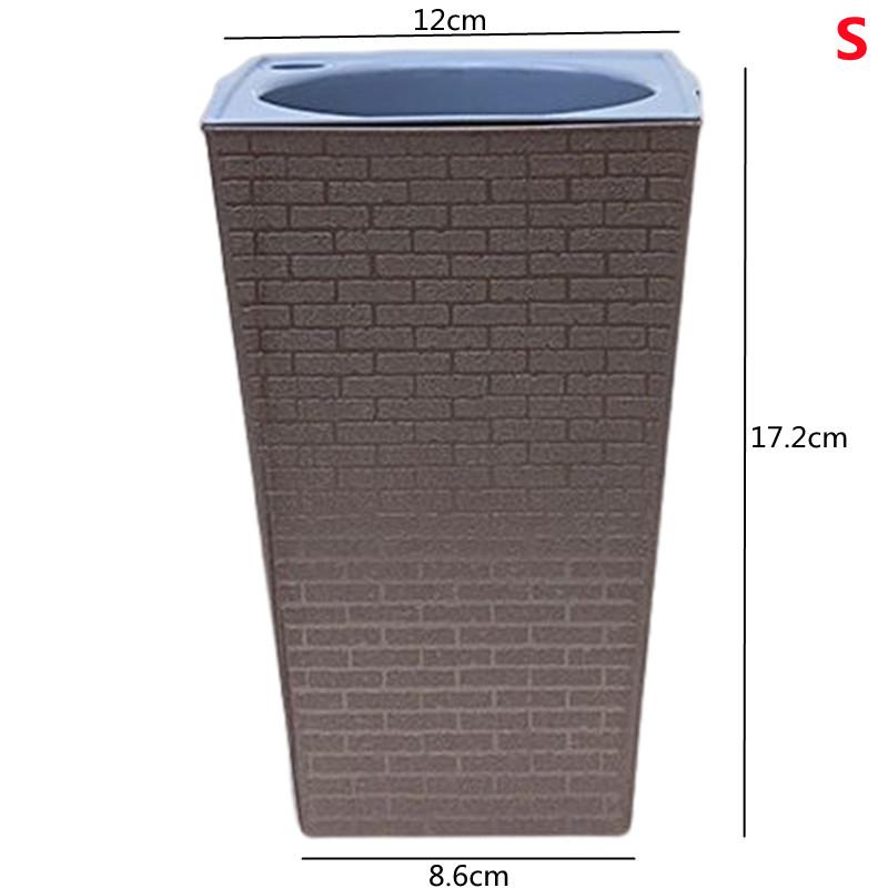Self Watering Planter Handmade Self Watering Plant Flower Pot With Water Container Modern Flowerpot Plastic Planter Garden Decor