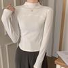 Women's Half-High Collar Long Sleeve Slim Fit Base Layer Top