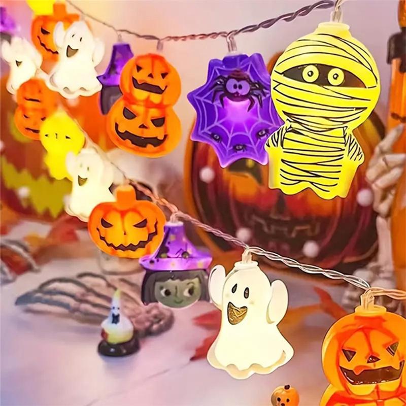 ABUL-For Home Decoration Halloween Luminous Hanging Lamp Ghost Witch Cat Spider Web Design For Home Festival Party Decorations