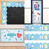 18m/59ft Nurse Day Border Sticker 70mm Wide Nurse Day Decorative Border Trim Wall Sticker for Hospital Celebration