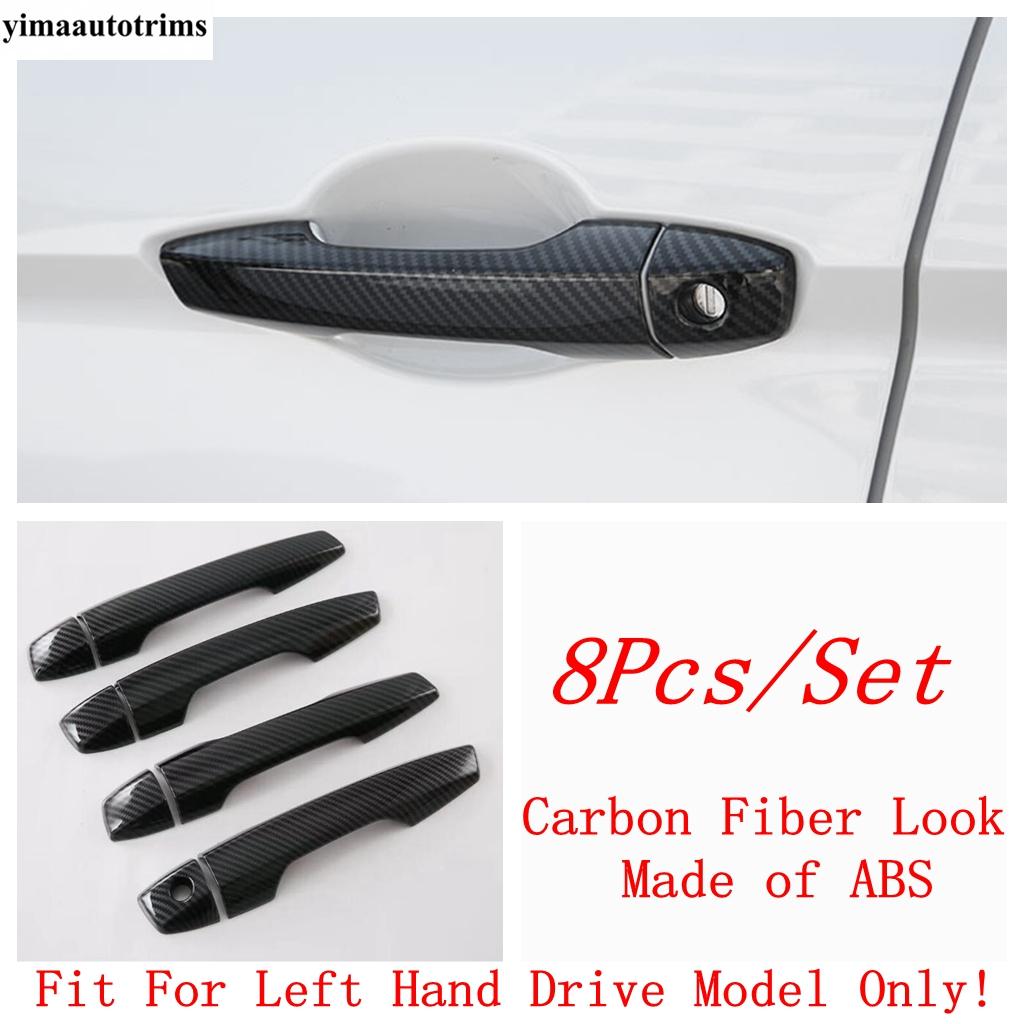 Car Side Door Handle Decoration Protection Cover Trim For Mitsubishi Outlander  - 2025 ABS Chrome / Carbon Fiber Accessories