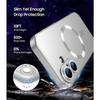 Coque de Téléphone - E.F.Connection - iPhone 17 Pro Max - Silicone avec Anneau Magnétique Argenté