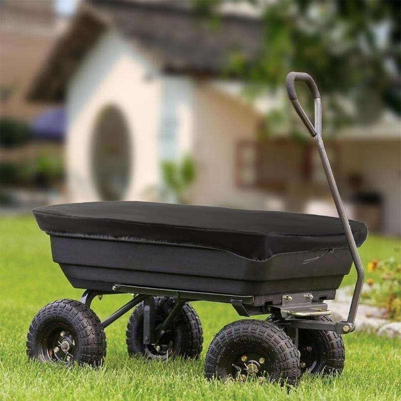 Durable 600D Oxford Waterproof Garden Cart Cover Shelter With Adjustable Drawstrings For Outdoor Beach And Home Use