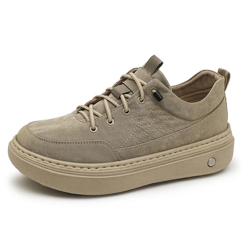 Men s Breathable Canvas Slip-On Shoes - Spring/Autumn Casual Board Shoes. 41