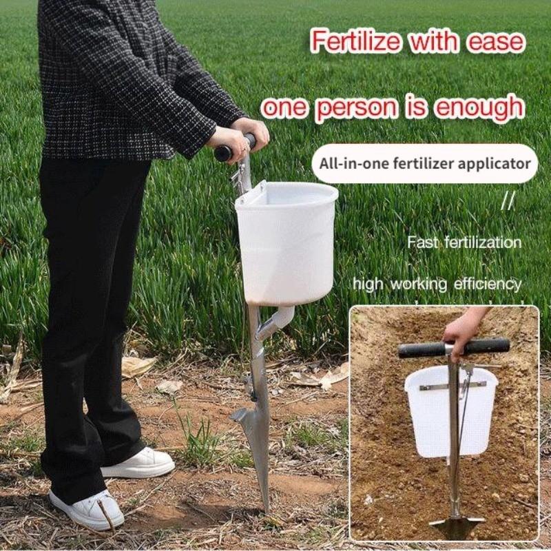 Obstbaum Automatischer Düngerapplikator Kleiner Düngerstreuer Landwirtschaftlicher Mais Punktsaat Kopfdüngung Schaufelstreuer